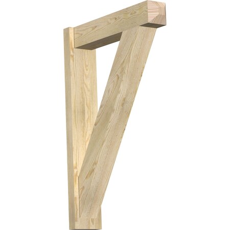 Ekena Millwork Traditional Craftsman Rough Sawn Outlooker, Douglas Fir, 6"W x 26"D x 38"H OUT06X26X38TRA04RDF